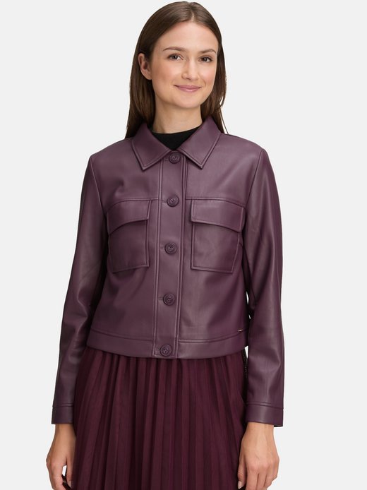 Damen Jacke in Lederoptik