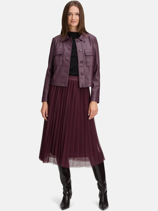 Damen Jacke in Lederoptik