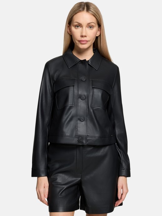 Damen Jacke in Lederoptik