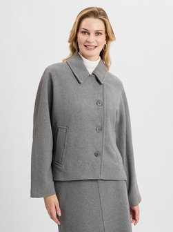 Artikelbild Damen Jacke mit Wollanteil - Hajona von Opus in grau meliert