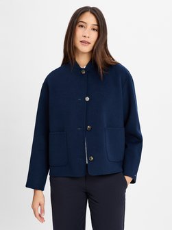 Artikelbild Damen Jacke mit Wollanteil - Wool Bomber Jacket von Tommy Hilfiger in marine uni