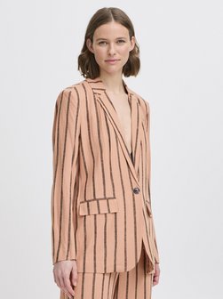 Artikelbild Damen Jackenblazer - BYJOHANNA von B.Young in aprikot gestreift
