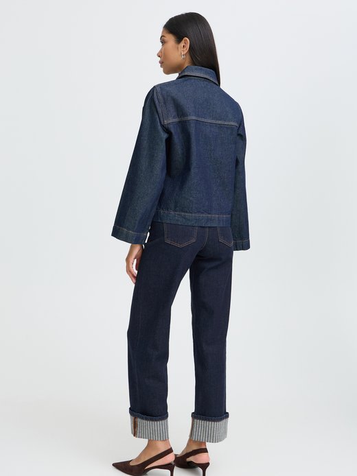 Damen Jeans BYKOMMA Hohe Taille