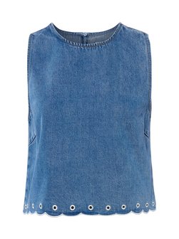 Damen Jeans-Blusentop - Cecelia