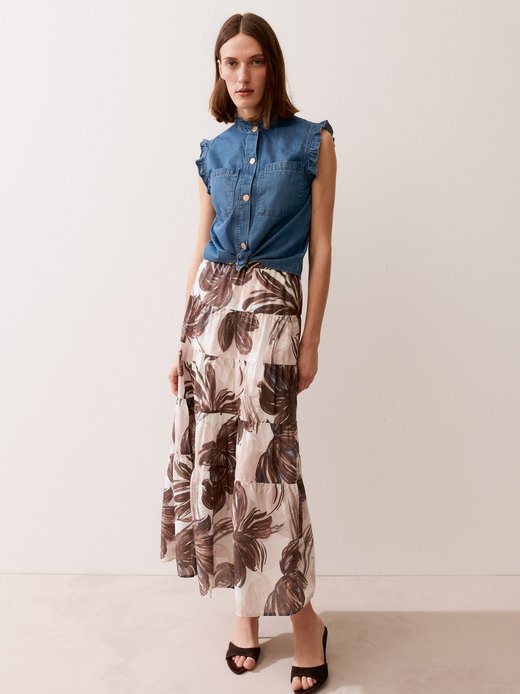 Damen Jeans-Blusentop