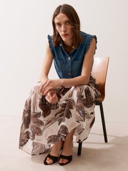 Damen Jeans-Blusentop