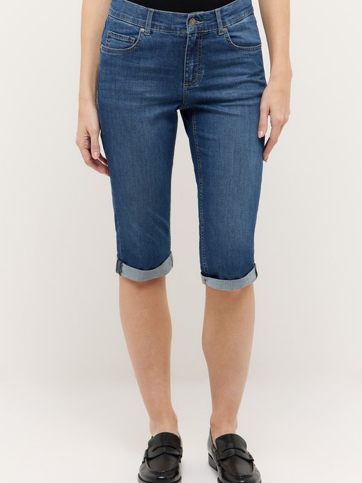 Damen Jeans - Capri Turn Up