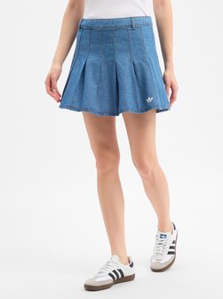 Damen Jeans-Faltenrock