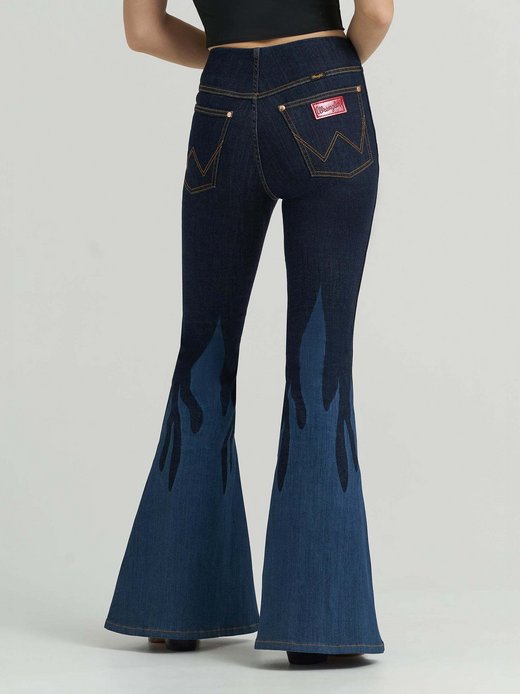 Damen Jeans - Flame Pull On Flare