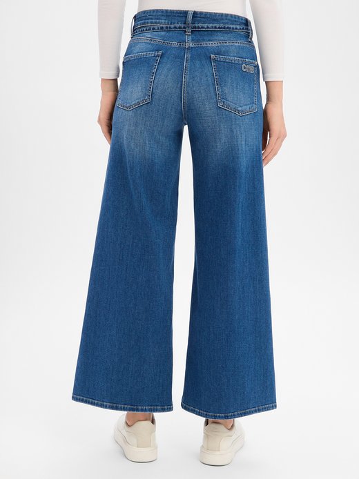 Damen Jeans - Palazzo cropped
