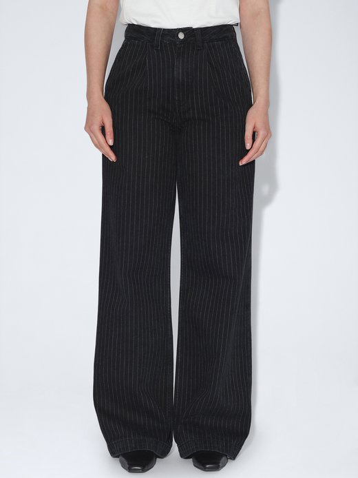 Damen Jeans – Rhue High Wide Pleated