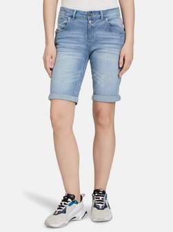 Artikelbild Damen Jeans-Shorts von Cartoon in blau uni