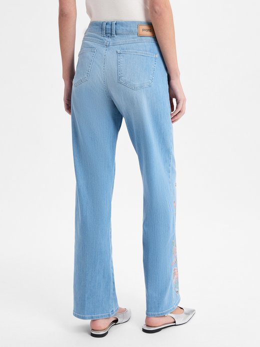 Damen Jeans Straight Leg - Liz Flower