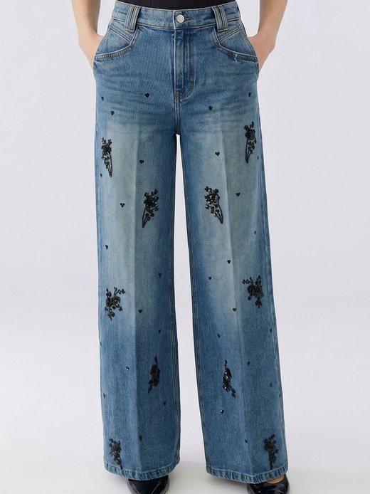 Damen Jeans Wide Leg