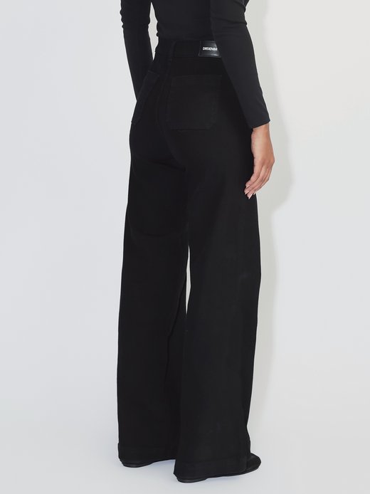 Damen Jeans – Zila Mid Wide Patch Pocket