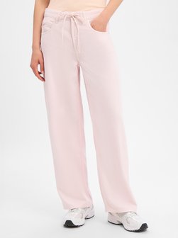 Damen Jeans mit Leinen-Anteil - Baggy