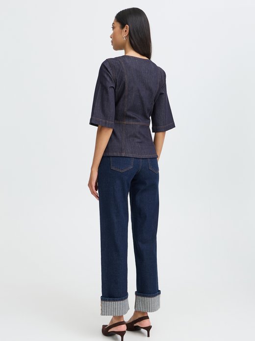 Damen Jeansbluse BYKANEA