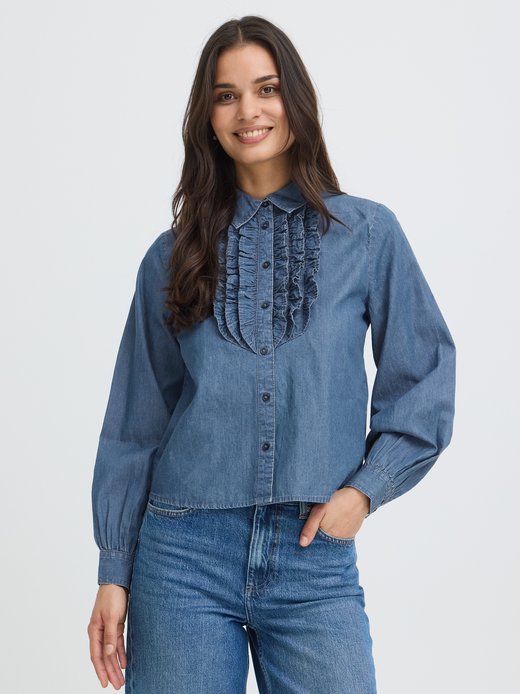 Damen Jeansbluse BYKASHE