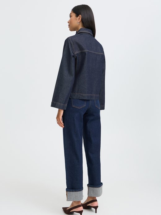 Damen Jeansbluse BYKIONA