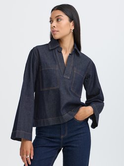 Damen Jeansbluse BYKIONA
