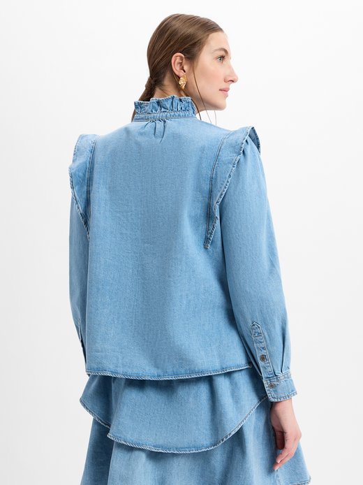 Damen Jeansbluse