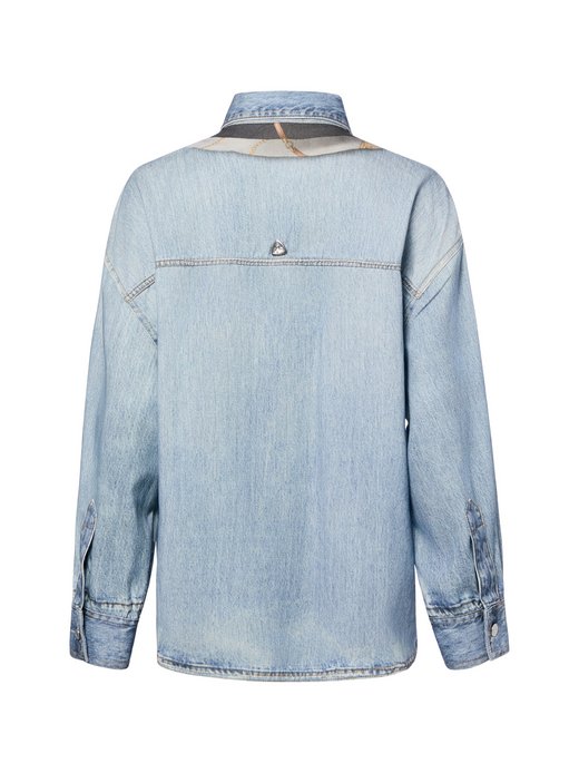 Damen Jeansbluse