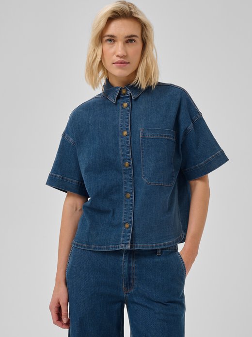 Damen Jeansbluse