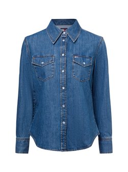 Artikelbild Damen Jeansbluse von Tommy Jeans in medium stone uni