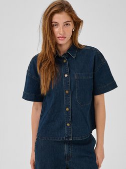 Damen Jeansbluse