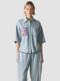 Damen Jeansbluse