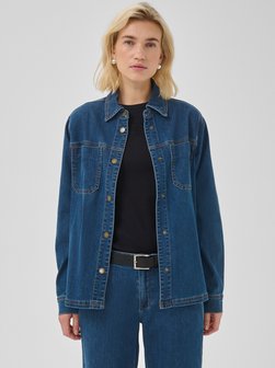Damen Jeanshemdbluse