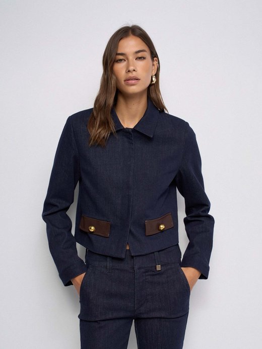 Damen Jeansjacke - Buttons