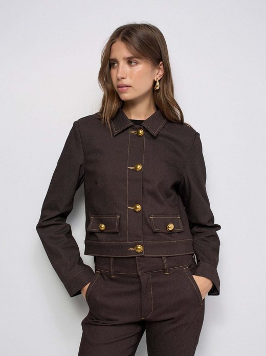 Damen Jeansjacke - Buttons