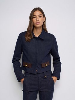 Damen Jeansjacke - Buttons