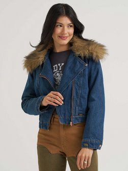 Damen Jeansjacke - Moto