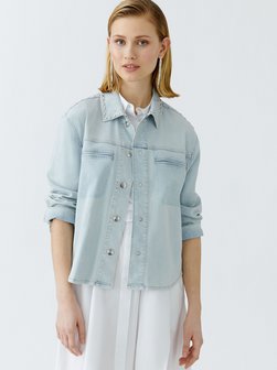 Artikelbild Damen Jeansjacke von Oui in hellblau uni