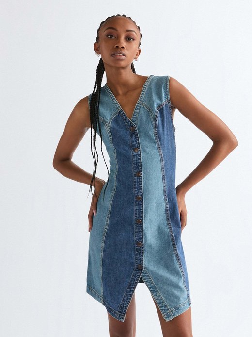 Damen Jeanskleid - Vest Dress