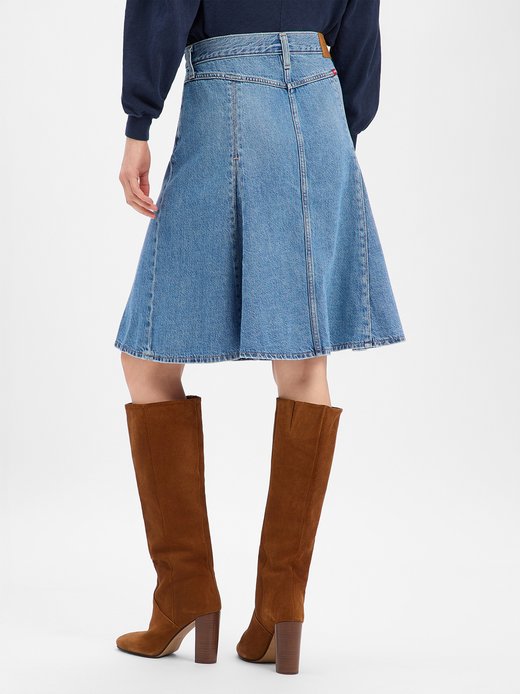 Damen Jeansrock - Godet