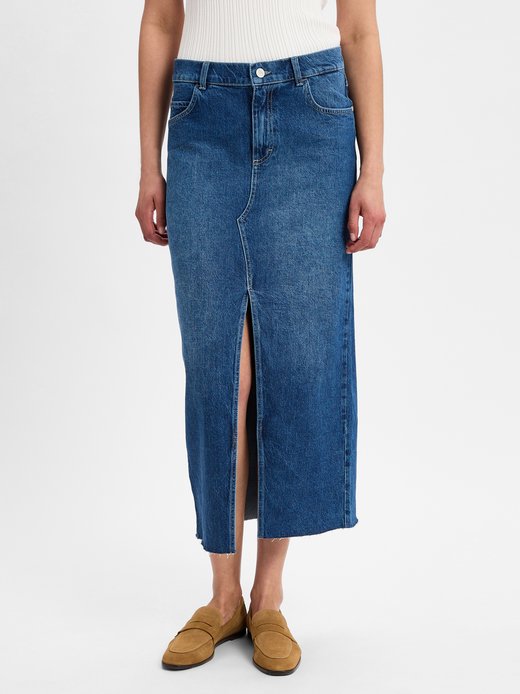 Damen Jeansrock - Midi Denim
