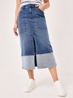 Artikelbild Damen Jeansrock - Regular Fit von Paddock`s in blue stone uni