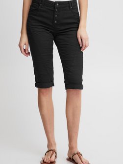 Artikelbild Damen Jeansshorts - PZROSITA von PULZ Jeans in schwarz uni