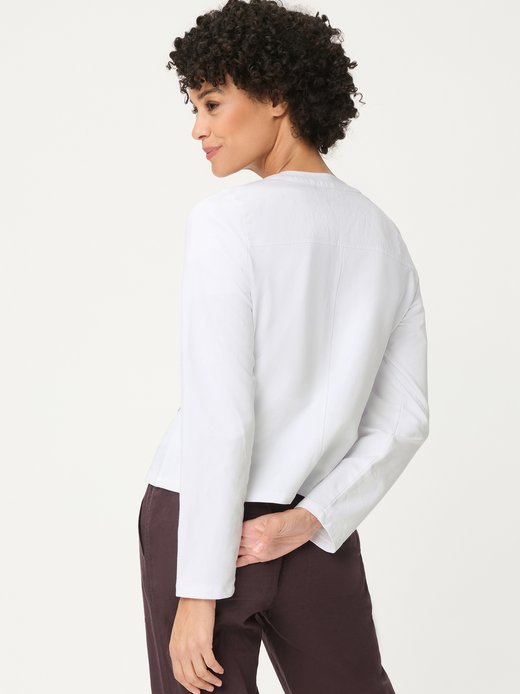 Damen Jersey-Jacke mit Leinen - Eva