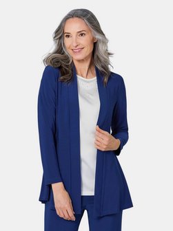Damen Jersey-Longjacke