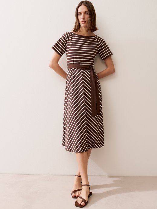 Damen Jersey-Maxikleid