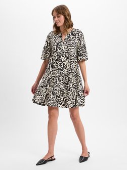 Artikelbild Damen Jerseykleid - Ely von Weekend Max Mara in schwarz weiß gemustert