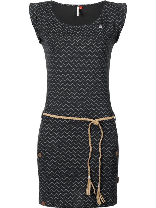 Damen Jerseykleid - Tag Zig Zag