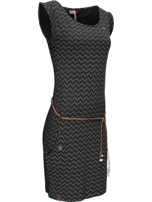 Damen Jerseykleid - Tag Zig Zag
