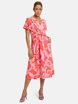 Artikelbild Damen Jerseykleid von Betty Barclay in rot mehrfarbig bedruckt