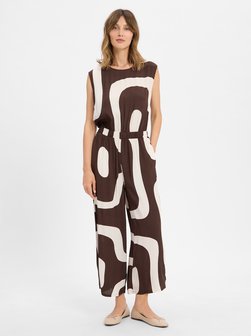 Artikelbild Damen Jumpsuit - Cetural von Someday in schoko ecru gemustert