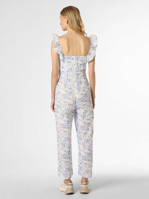 Damen Jumpsuit mit Leinen-Anteil